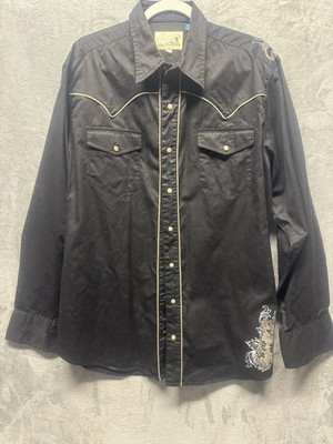 Vtg Roper Western Pearl Snap Shirt XL Cowboy Rodeo Country Retro Ranch Wear