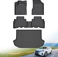 Hutisya-Floor Mats  Cargo Liner Set Fit for Nissan Murano 2017.5-2024 All