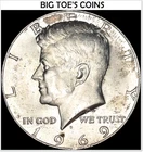 1969-D KENNEDY HALF DOLLAR 40 % SILVER,  BEAUTIFUL RARE  COIN, FAST SHIPPING