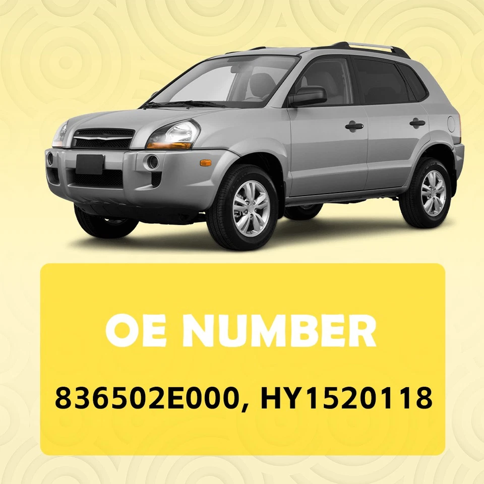 Puerta exterior trasera izquierda negra para manija 2005 2006 2007 2009 2008 Hyundai Tucson Foto 3 de 4