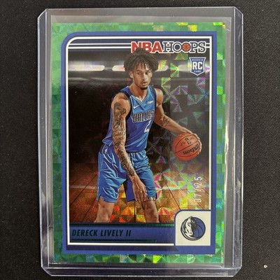 2023-24 Panini NBA Hoops Rookie RC Derek Lively II #241 Green /25 Mavericks