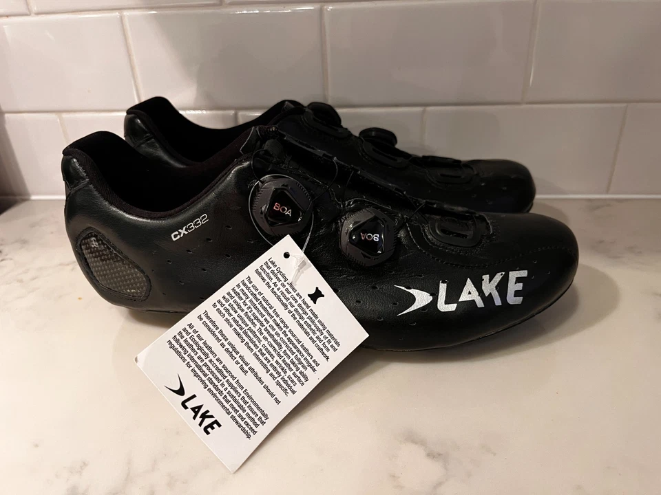 ZAPATOS DE CICLISMO LAKE CX332 NEGROS 44.5 NUEVOS SIN CAJA Foto 2 de 4