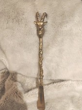Elegant Brass Shoe Horn, 61cm Solid Brass Ram- Vintage Brass Shoe Horn 24in RARE