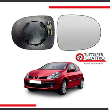 Vetro Specchietto Destro Renault Clio III 3 dal 2009, Modus 2007-, TERMICO, DX,