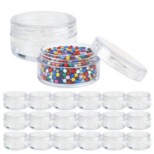 20 Packs 10 Gram/10ML High Quality Cream Cosmetic Sample Clear Jar Containers