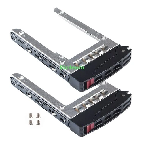 2x2.5" SAS SATA HDD Festplatte Rahmen Tray Caddy SB16105-XX00C102 für SuperMicro
