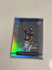 2010 Topps Platinum Demaryius Thomas Rookie Card #101 Thick Variation Broncos. rookie card picture