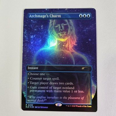 Archmage's Charm Foil Secret Lair X Dungeons & Dragons: Gale's Ambition MTG DND
