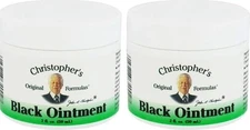 Christopher’s Black Drawing Ointment, Natural Herbal Salve, 2 oz - Pack Of 2