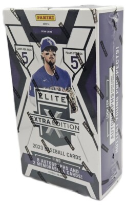 2023 Panini Elite Extra Edition Baseball Sealed Hobby Box - 10 Hits - 8 AUTOS!