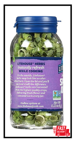 Litehouse gefriergetrocknete Frühlingszwiebel, gentechnikfrei & glutenfrei, 0,22 Unze - Bild 2 von 2