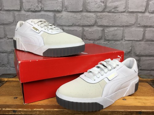 cream puma trainers