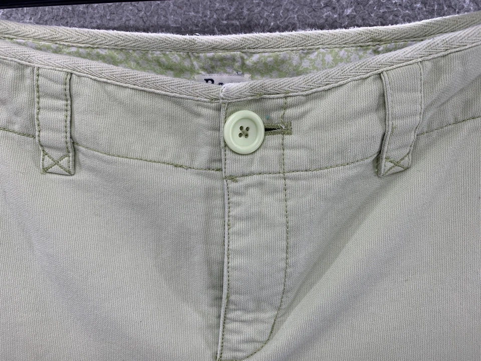 Pantalones Cortos Informales Bass Co. Para Mujer Verde Menta Bolsillos Traseros 100% Algodón Talla 8 Foto 4 de 4