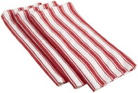 Mahogany Basket Weave Kitchen Towels With Color Stripes , Set Of 3, Red , New, F Mahogany Basket Weave Kitchen Towels With Color Stripes , Set Of 3, Red , New, F
