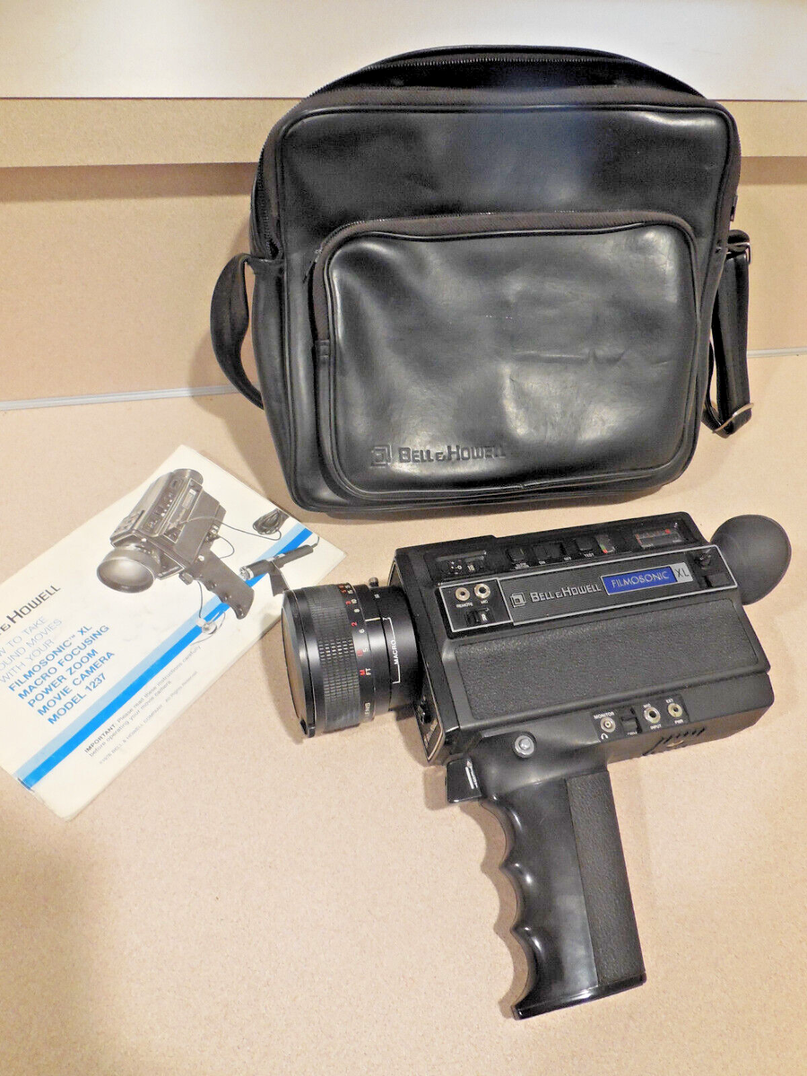 VINTAGE Bell & Howell 1237 Filmosonic XL Super 8 Film Movie Camera