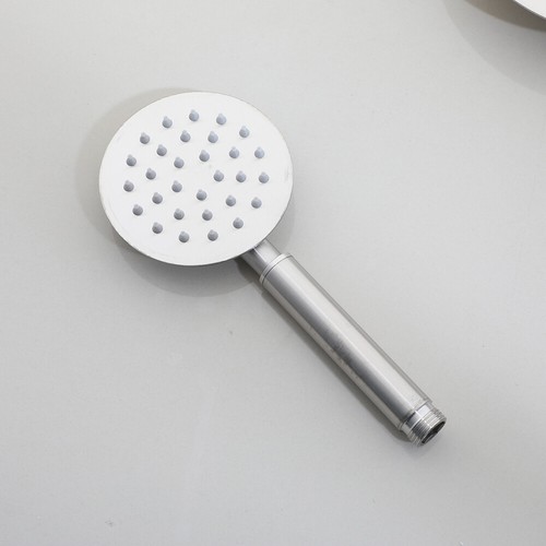 Brushed Nickel Bathroom Shower Faucet Set 8" Rain Shower Head + Hand Sprayer Tap - Bild 9 von 13