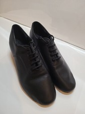Very Fine Dance Shoes C2503 Black Leather Men's Standard Size 9, Heel 2 Inch