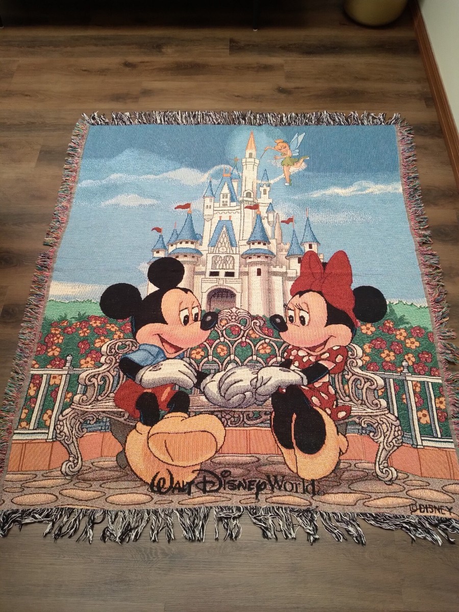 【希少】Walt Disney World ミッキー ミニー 暖炉　ラグマット 希少】Walt Disney World ミッキー ミニー 暖炉 ラグマット - ラグ