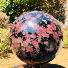 21.67LB Natural Astrophyllite Quartz Crystal"Fireworks Stone"The Ball Heals 693