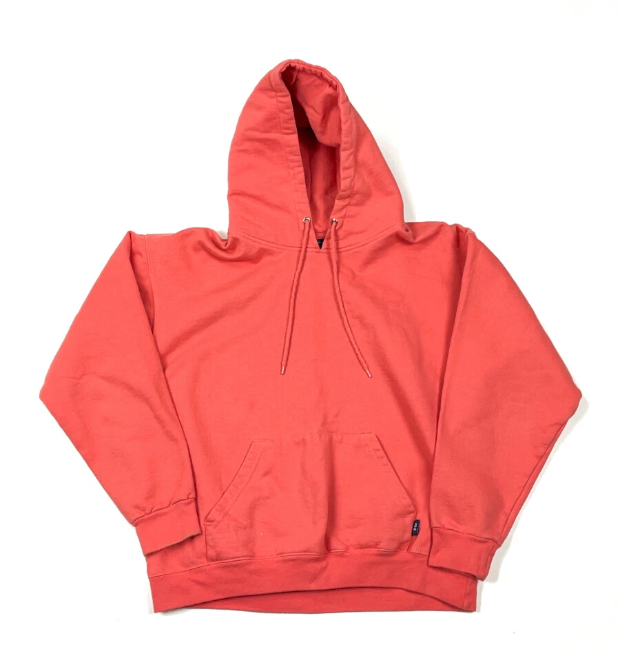 VTG Y2K Dark Pink Blank Pullover Hoodie Sweatshirt Adult Medium