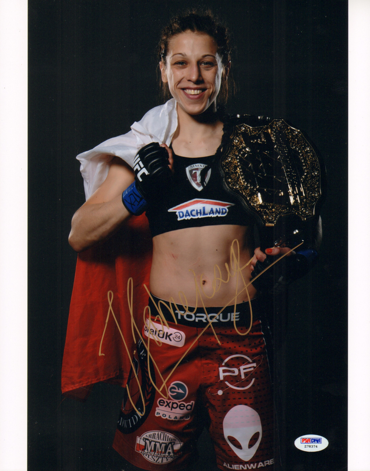 Joanna Jedrzejczyk Autographed Signed American Top Team AUTO'D 11X14 PHOTO PSA/DNA COA Z78374 MMA UCF CHAMPION 