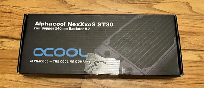 NEW Alphacool NexXxoS ST30 Full Copper 240mm Radiator V.2 - White