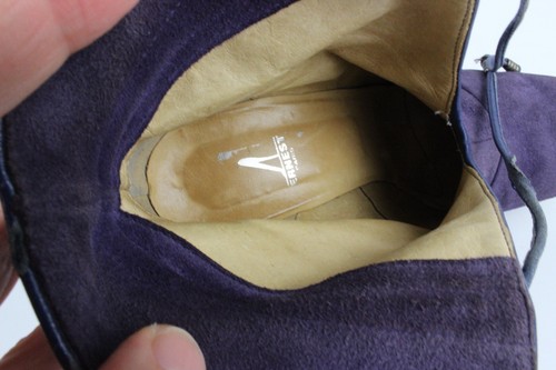 Bottines Maison ERNEST en daim violet T 37,5 bon état - Photo 8 sur 14