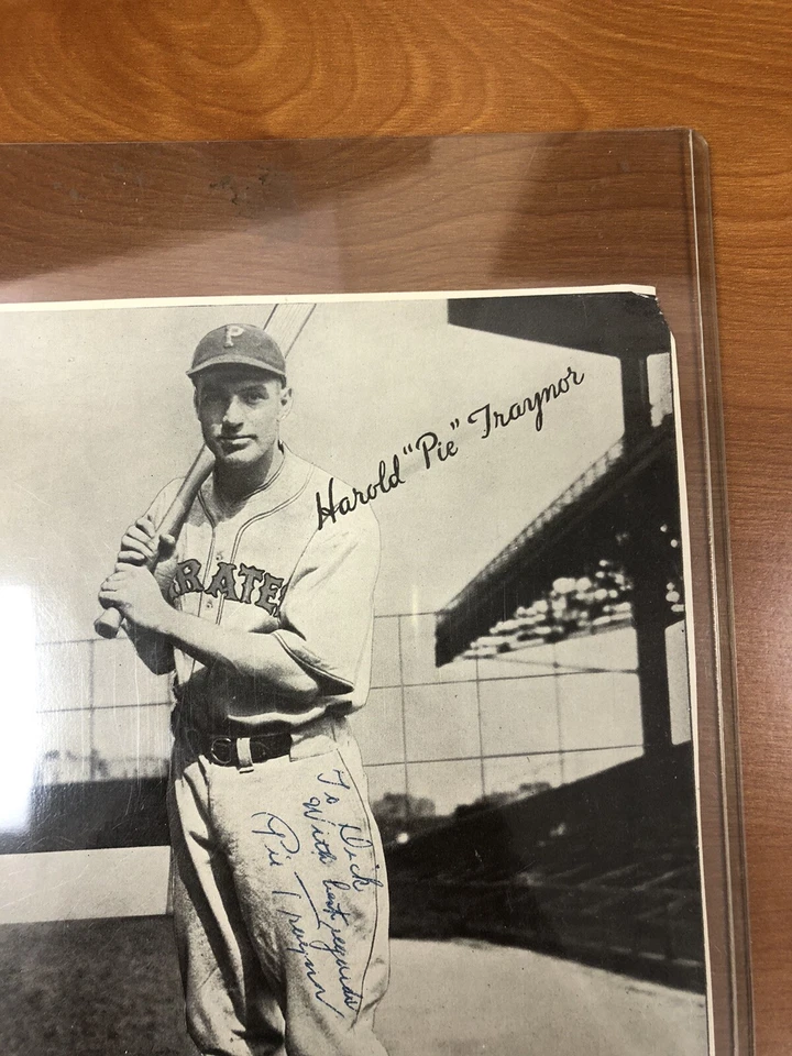 Harold "Pie" Traynor Pirates 5.5x8 Autographed Photo JSA Authenticated - Image 4 of 4