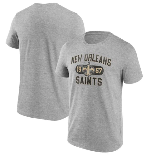 New Orleans Saints Men's T-Shirt NFL True Classics Logo Top - New