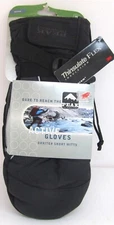 NWT Mens Peak Technology THINSULATE Leather NYLON Ski ORBITER Mitten Blk X LARGE