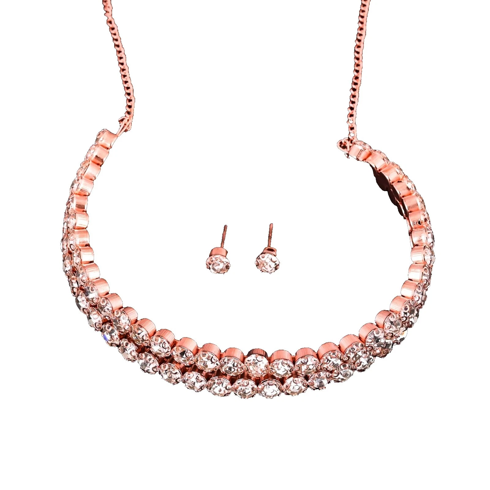 Silver Plated White Stone Fashion Jewelry