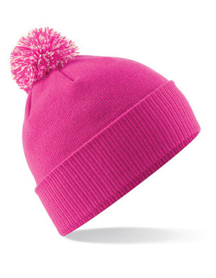 Beechfield Kindermütze Wintermütze Bommelmütze JUNIOR SNOWSTAR BEANIE Neu B450B