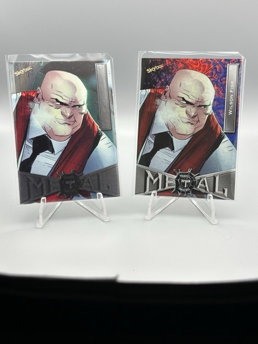 2021 Marvel Metal Universe Lot of 2 Cards - # 61 Wilson Fisk Grandiose & Base - Bild 1 von 5