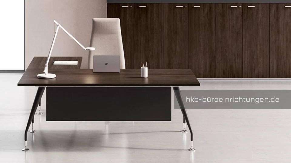 ATELIER-Chefschreibtisch - Schreibtisch 200x100 cm mit DESIGN-Tischbeinen