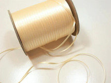Schiff Creme Ivory Double-Face Satin Ribbon 1/8" wide x 500 yards Roll Bin LW