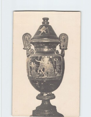 Postcard Apulian red-figure volute krater, showing a scene from the Oresteia