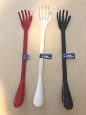  1 20" BACK SCRATCHER SHOE HORN COMBO - EXTRA LONG STURDY Plastic Horns Inch