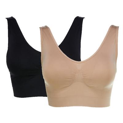 Rhonda Shear /"Ahh Bra/" 2-pack with Removable Pads White//Nude 576-265 XL