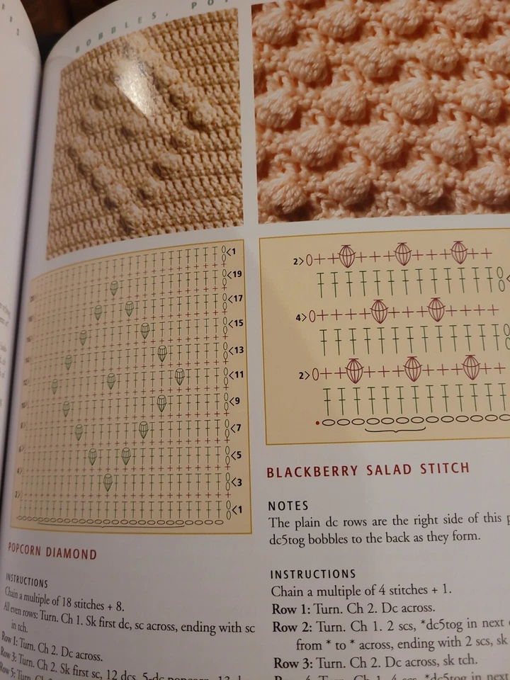 Encyclopedia Of Crochet - 164 Stitch Patterns 21 Projects Donna Kooler 240 pg VG - Image 3 of 4
