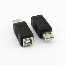 10x USB 2.0 Type A Male To USB Type B Female Printer Converter Adapter Connector
