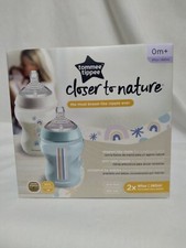 Tommee Tippee Closer To Nature Bottle 2x 9 Fl Oz Bl/Wh