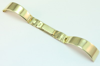 Keeper Vintage NOS Uhrband 14mm Metallband Schmuck Gold-vergoldet