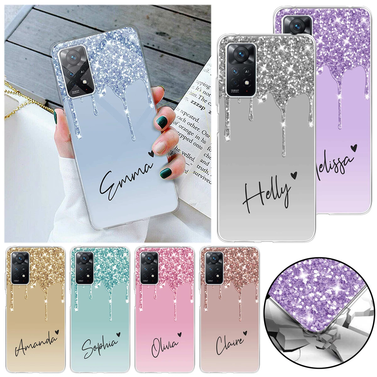 Funda Glitter Premium para Xiaomi Redmi Note 11 Pro Plus 5G