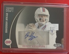 Autographed Ryan Higgins 2017 SAGE Hit Red Rookie Card #A71 Louisiana Tech 