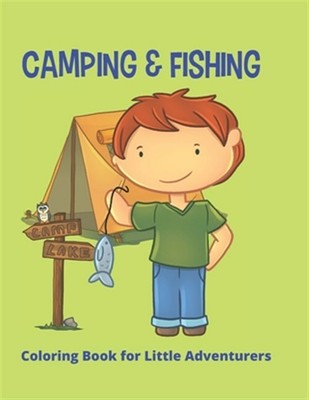 camping  fishing coloring book fun gift coloring book