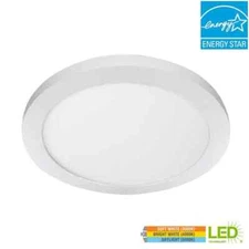 COMMERCIAL ELECTRIC 15 in. White Integrated LED 1650 Lumens Edge-Lit CCT Light