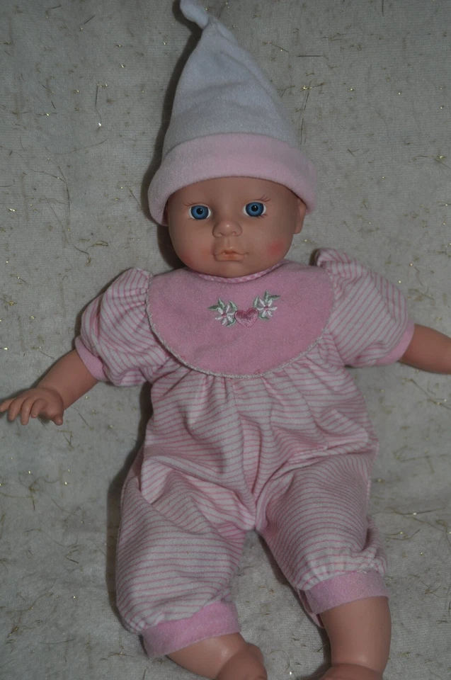 Muñeca bebé Cititoy 1997 vintage 15" ojos azules trajes adicionales accesorios Foto 2 de 4