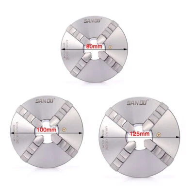 MARKENLOS 4 Backenfutter Vierbackenfutter Drehbank Chuck Für Drehmaschinen 80/100/125mm