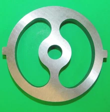 size #12 S/S Meat Grinder sausage stuffing kidney disc plate WITH TWO TABS