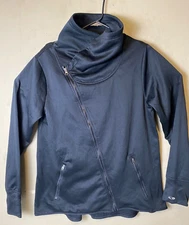 Champion C9 Womens Duo Dry Cross Zip Jacket Size XXL Char. Gray Long Sleeve